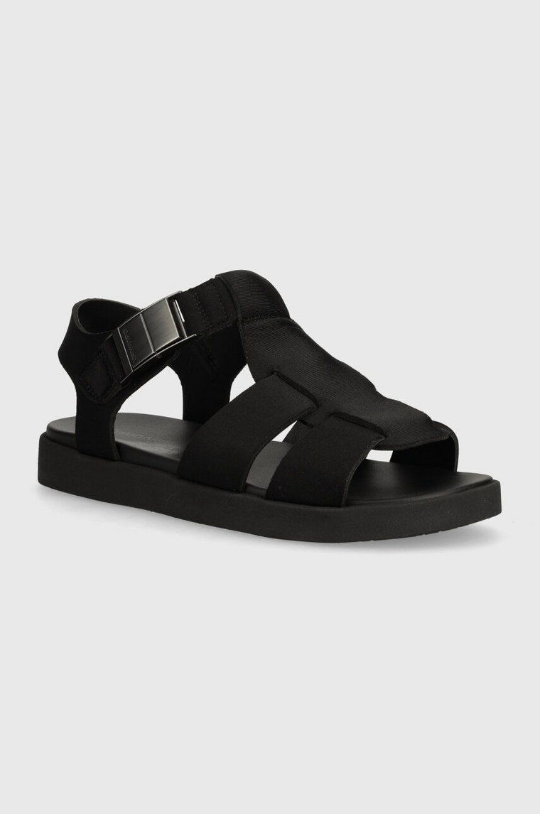 Calvin Klein sandały FISHERMAN SANDAL NEO męskie kolor czarny HM0HM01415