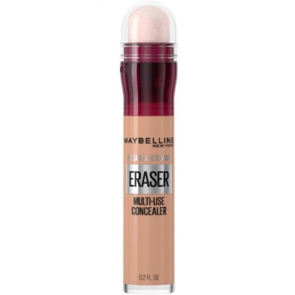 Maybelline, Instant Anti-Age Eraser Concealer, Korektor do twarzy z gąbeczką 04 Honey, 6.8 ml