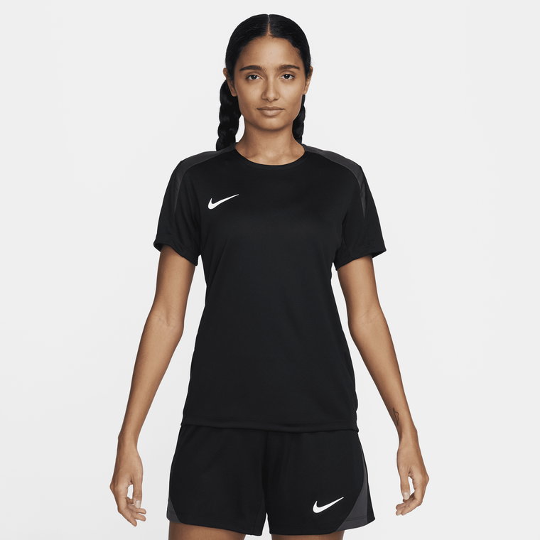 Damska koszulka piłkarska z krótkim rękawem Dri-FIT Nike Strike - Różowy