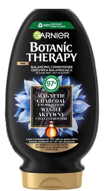 Garnier Botanic Therapy Odżywka do włosów, Węgiel Aktywny i Olej z Czarnuszki  200 ml