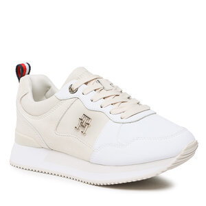 Sneakersy Tommy hilfiger - Th Essential Runner FW0FW06860 Feather White AF4