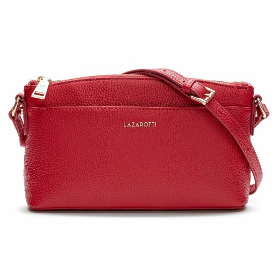 Lazarotti Bologna Leather Torba na ramię Skórzany 24 cm red