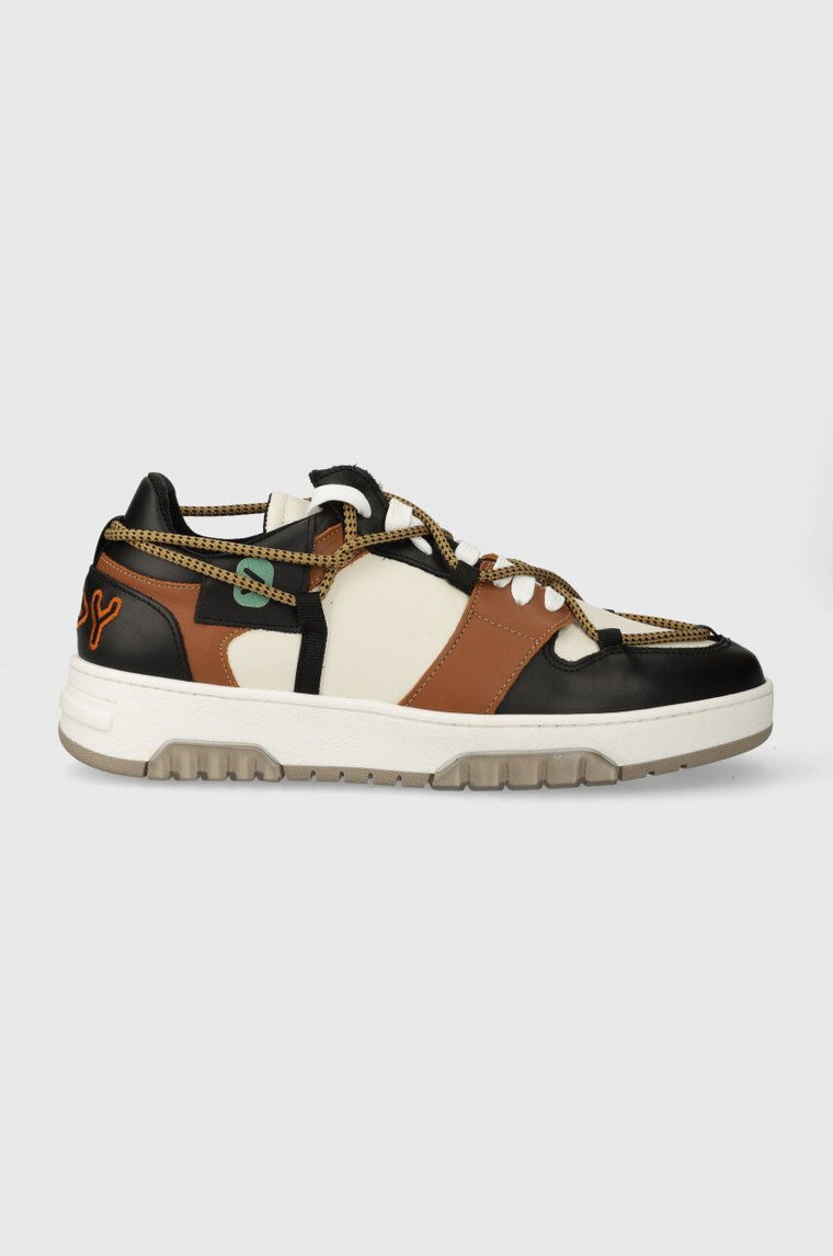 Off Play sneakersy skórzane SORRENTO kolor brązowy SORRENTO 1 
BROWN SHELL COGNAC
LOW TOP