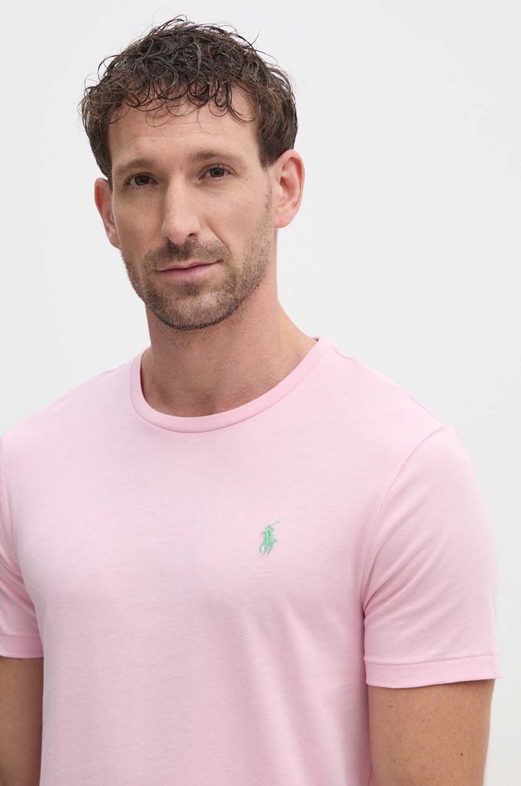 Polo Ralph Lauren t-shirt bawełniany kolor różowy 710671438