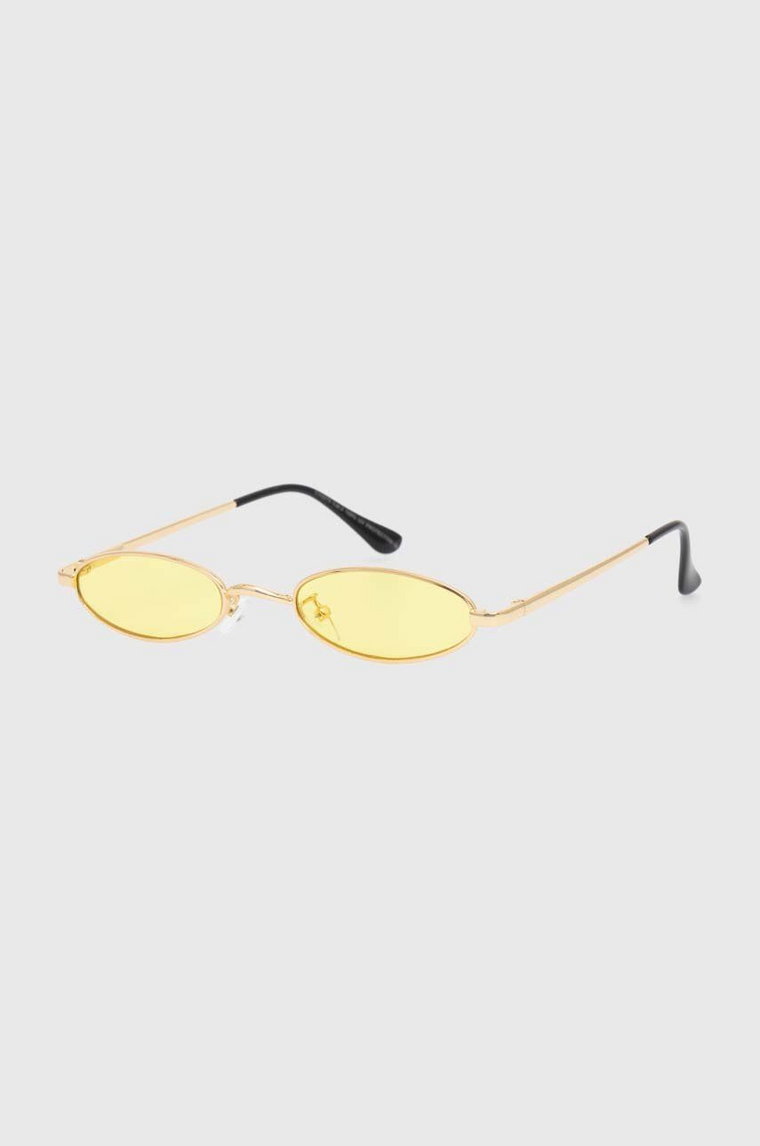 Answear Lab okulary przeciwsłoneczne damskie kolor żółty