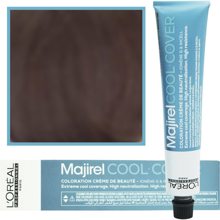 Loreal, Majirel Cool Cover, Farba do włosów 7,18 Blond Popielaty Mokka