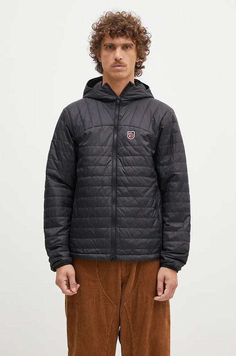 Fjallraven kurtka Expedition X-Latt Hoodie M męska kolor czarny przejściowa F12500157.550