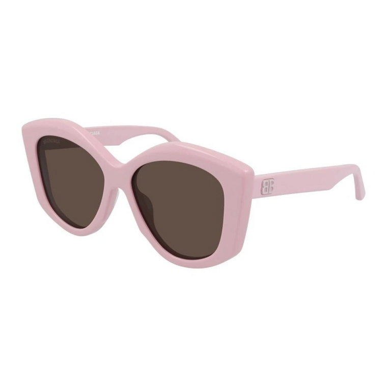 Różowe Brązowe Okulary Przeciwsłoneczne Bb0126S Balenciaga