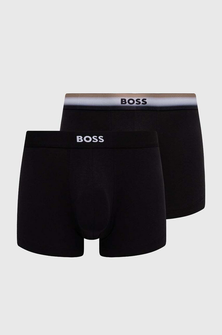 BOSS bokserki 2-pack męskie kolor czarny 50514922