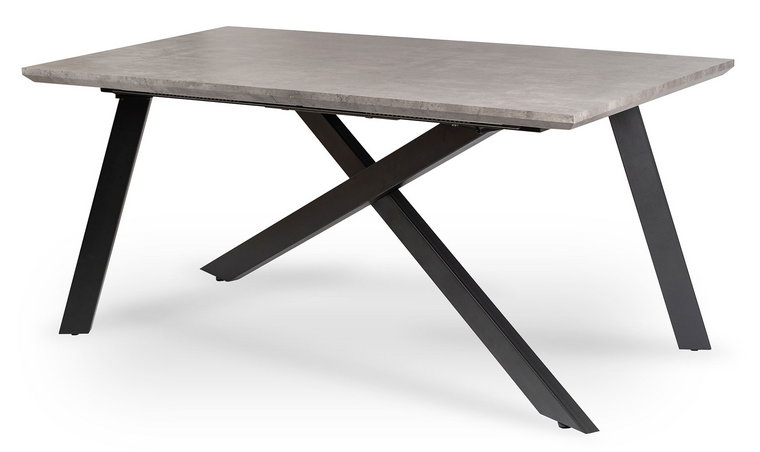 Rozkładany stół z nogami w kształcie X beton - Hraso