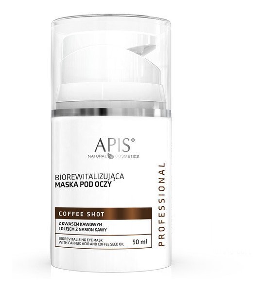 Apis Coffee Shot, Biorewitalizująca Maska Pod Oczy, 50ml