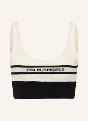 Palm Angels Krótki Top Z Dzianiny schwarz