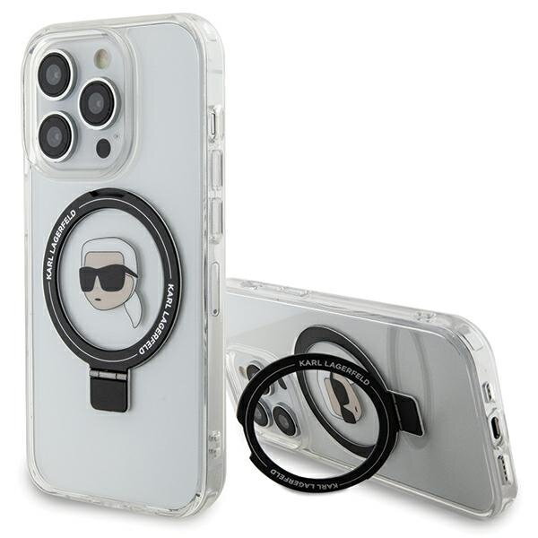 Karl Lagerfeld KLHMP15XHMRSKHH iPhone 15 Pro Max 6.7" biały/white hardcase Ring Stand Karl Head MagSafe