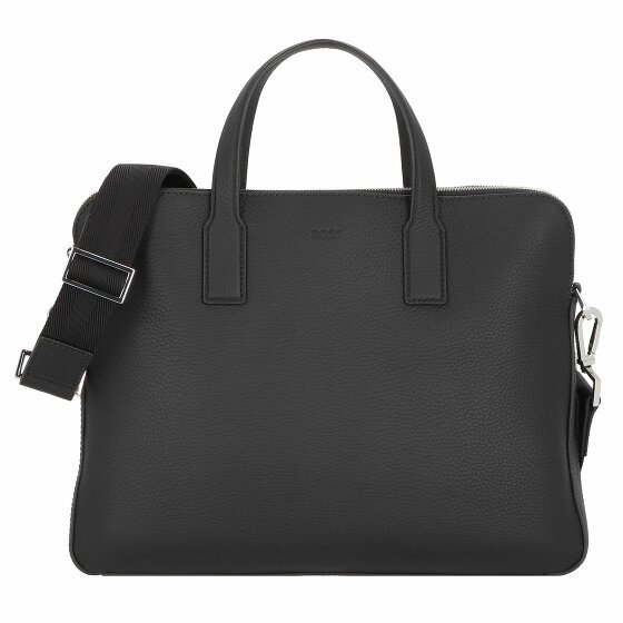 Boss Crosstown Briefcase Leather 38,5 cm black