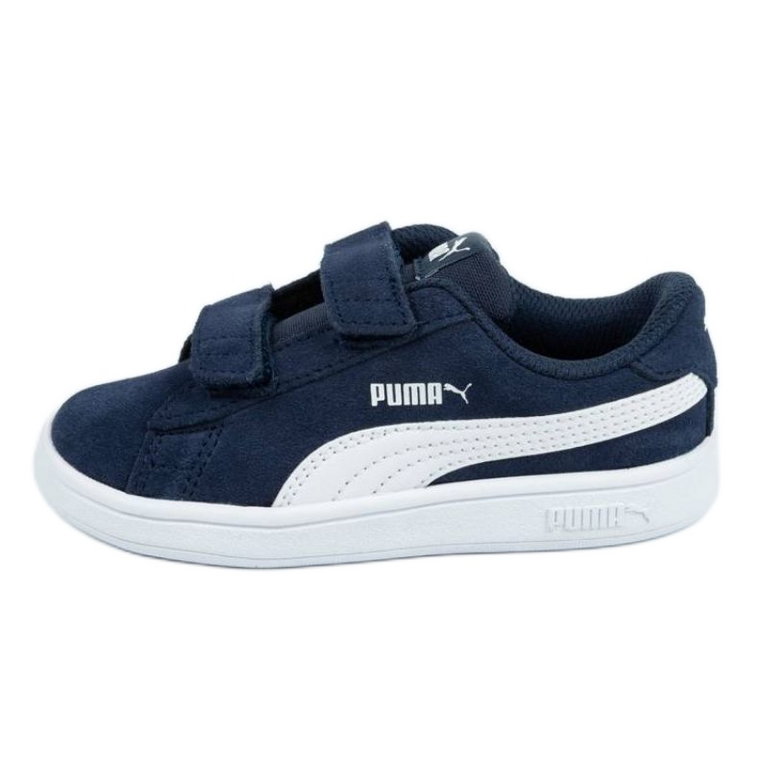 Buty Puma Smash v2 Jr 365178 02 granatowe