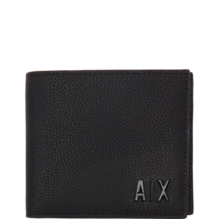 Armani Exchange Skórzany portfel BIFOLD COIN PO