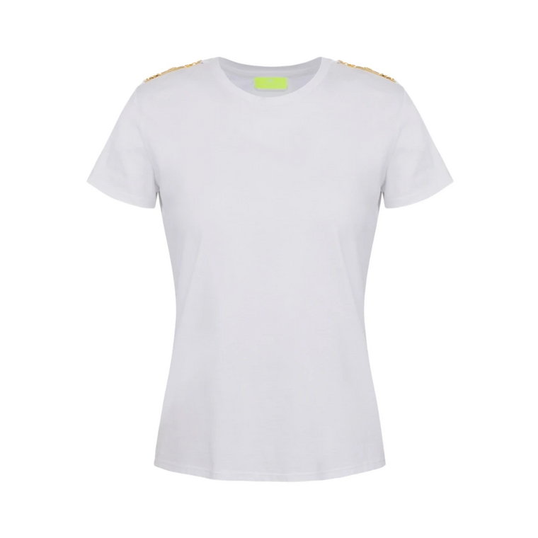 T-shirt z okrągłym dekoltem Elisabetta Franchi