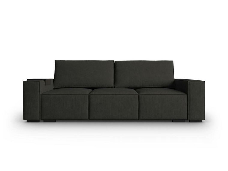 Sofa z funkcją spania Ballo Corduroy czarna