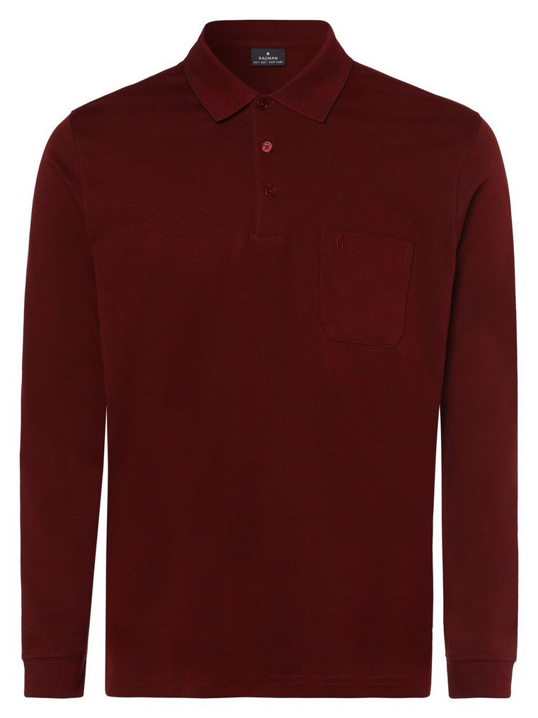 Ragman - Męska koszulka polo, czerwony
