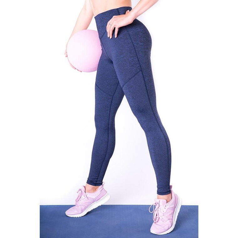 Granatowe legginsy sportowe kształtujące pośladki damskie 2skin JUST NAVY