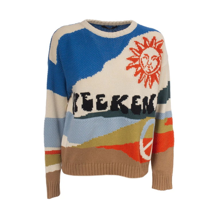 Sweter z Wzorem Intarsji Max Mara Weekend