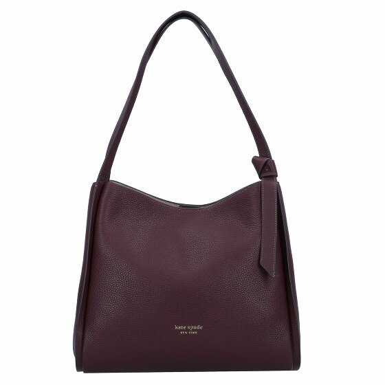 Kate Spade New York Knott Torba na ramię Skórzany 31.5 cm deep cherry