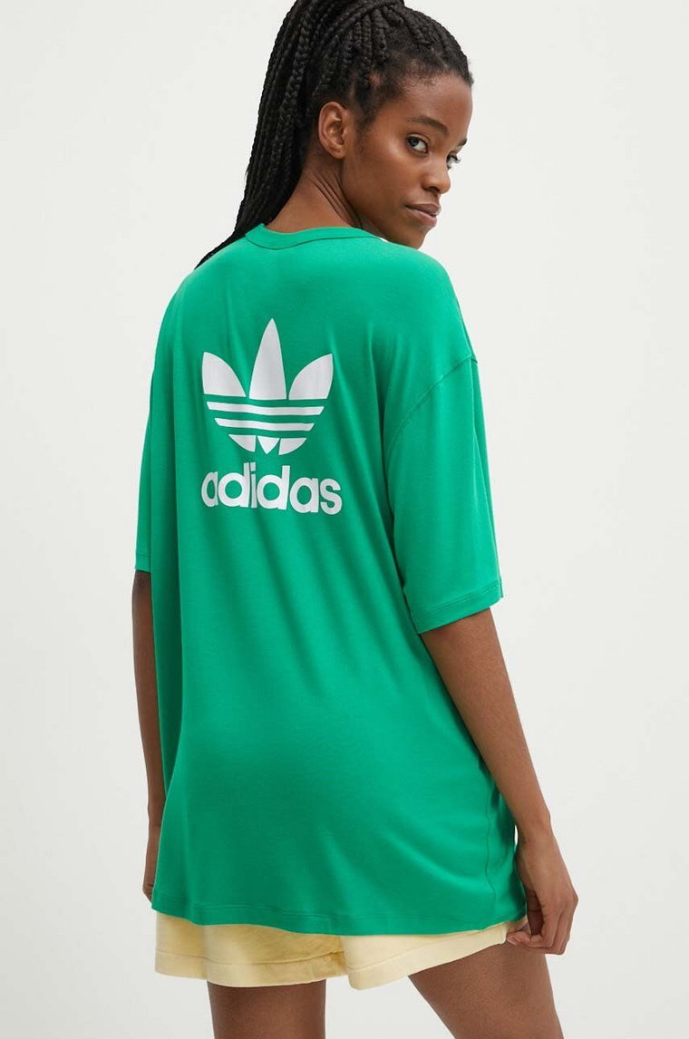 adidas Originals t-shirt damski kolor zielony IR8063