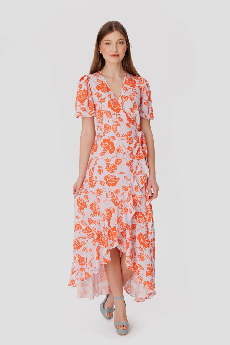 Sukienka Marline Orange Flowers LAURELLA