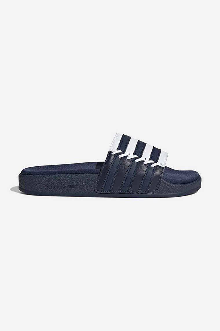 adidas Originals klapki skórzane Adliette damskie kolor granatowy GY1006-GRANATOWY