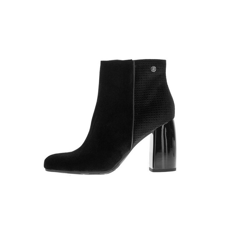 Buty damskie Tommy Hilfiger Velvet botki na obcasie-40