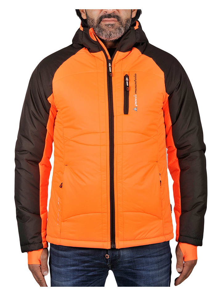 Peak Mountain Kurtka narciarska w kolorze pomarańczowo-czarnym