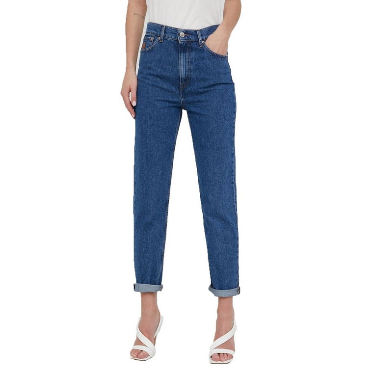 Spodnie damskie Trussardi Mid Rise Relaxed Fit jeansowe -W27