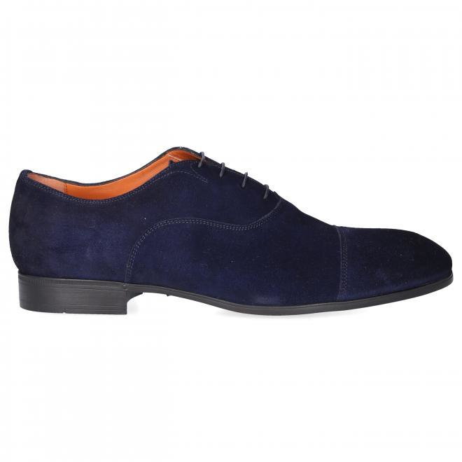 Santoni Buty biznesowe Oxford 11011 zamsz