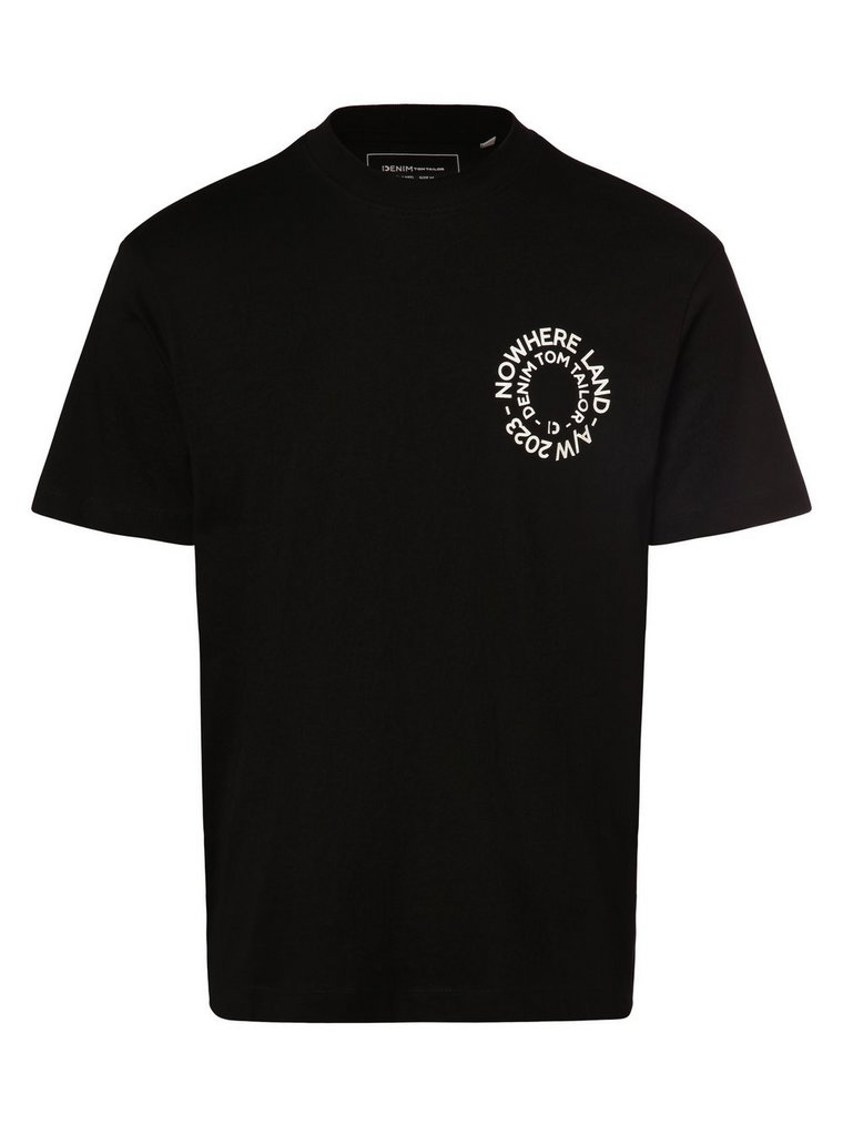 Tom Tailor Denim - T-shirt męski, czarny