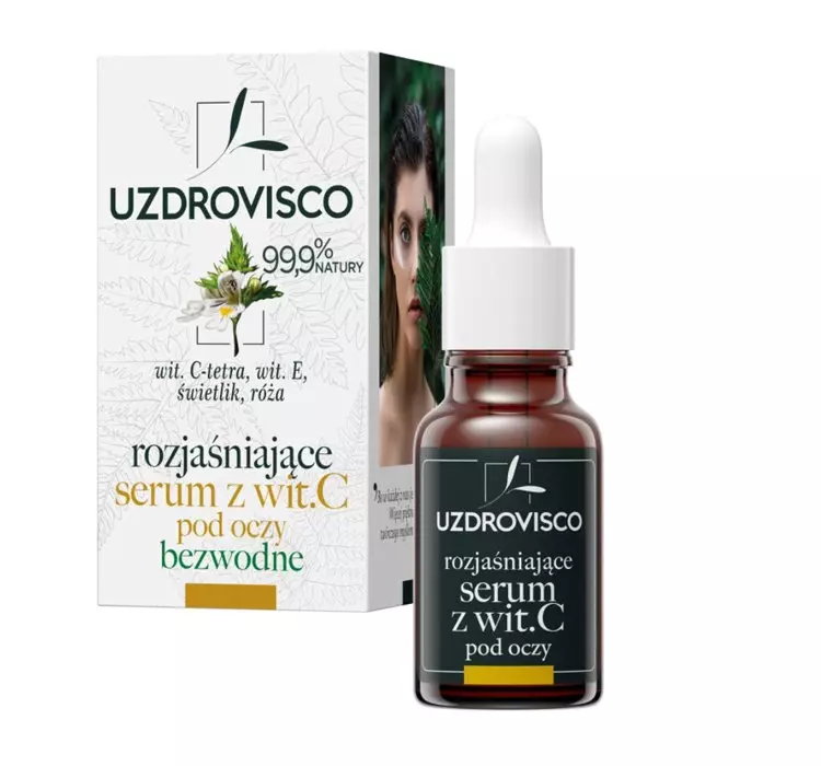 UZDROVISCO ŚWIETLIK ROZJAŚNIAJĄCE SERUM Z WIT.C POD OCZY BEZWODNE 15ML