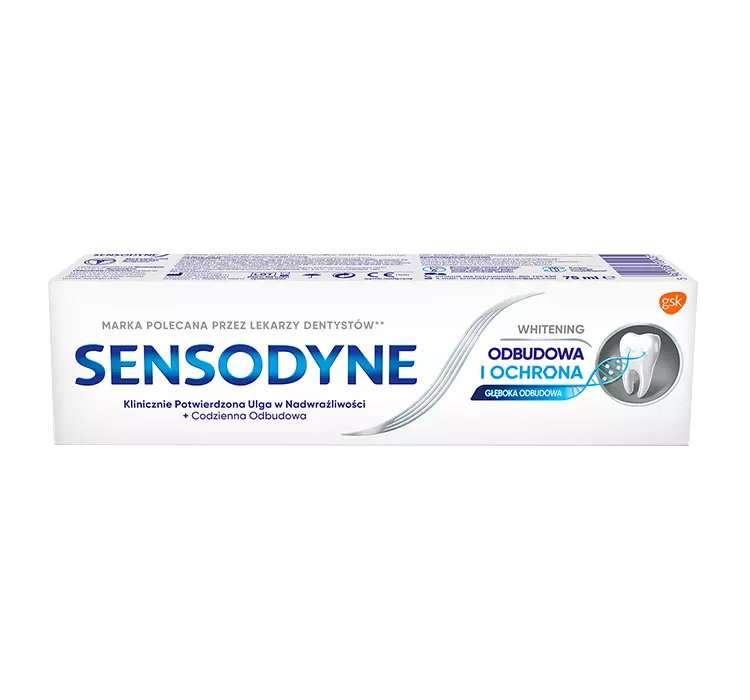 SENSODYNE ODBUDOWA I OCHRONA WHITENING PASTA DO ZĘBÓW NADWRAŻLIWYCH 75 ML