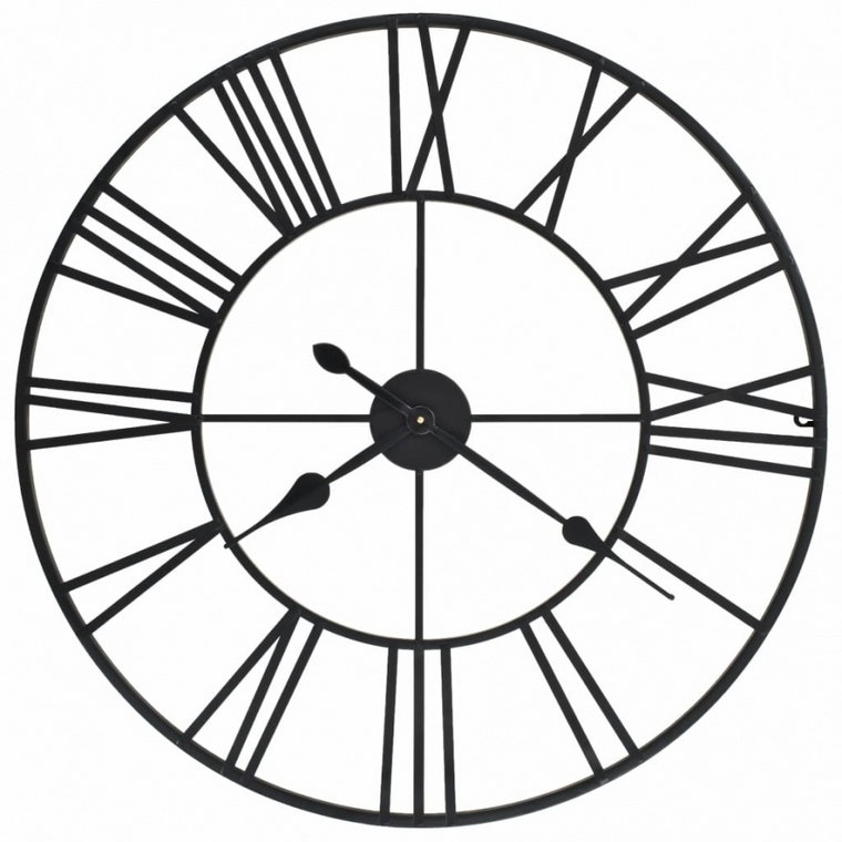 Zegar ścienny, mechanizm kwarcowy, vintage, metal, 80 cm, XXL kod: V-50644