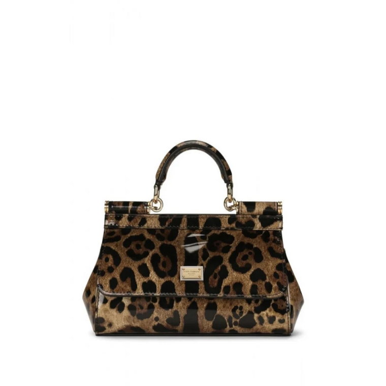 Leopardowy Torebka z Uchwytem Dolce & Gabbana
