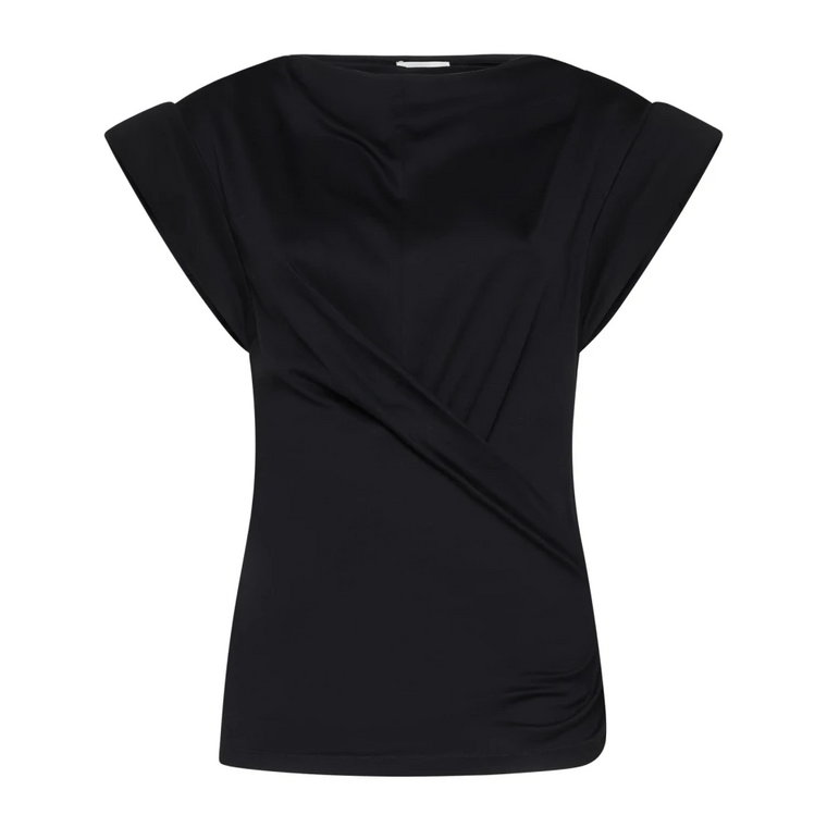 Czarne T-shirty i Pola Isabel Marant