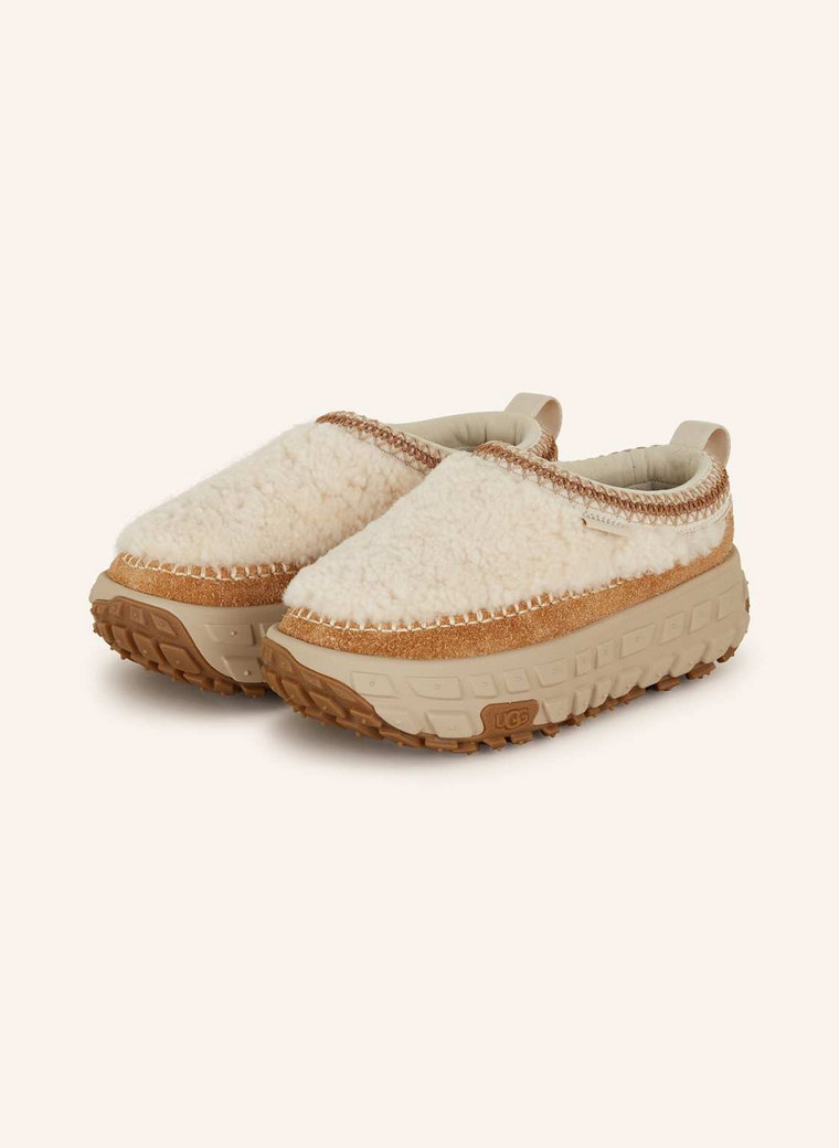 Ugg Pantofle Na Platformie beige