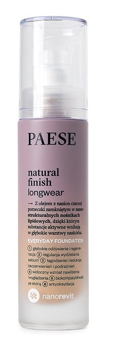 Paese Nanorevit Natural Finish Longwear Podkład 01 Ivory