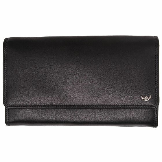 Golden Head Polo Wallet RFID Leather 17 cm schwarz