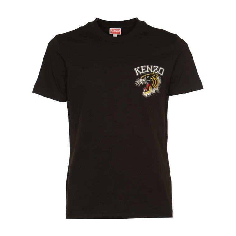 Czarna Tiger Varsity Slim T-shirt Kenzo