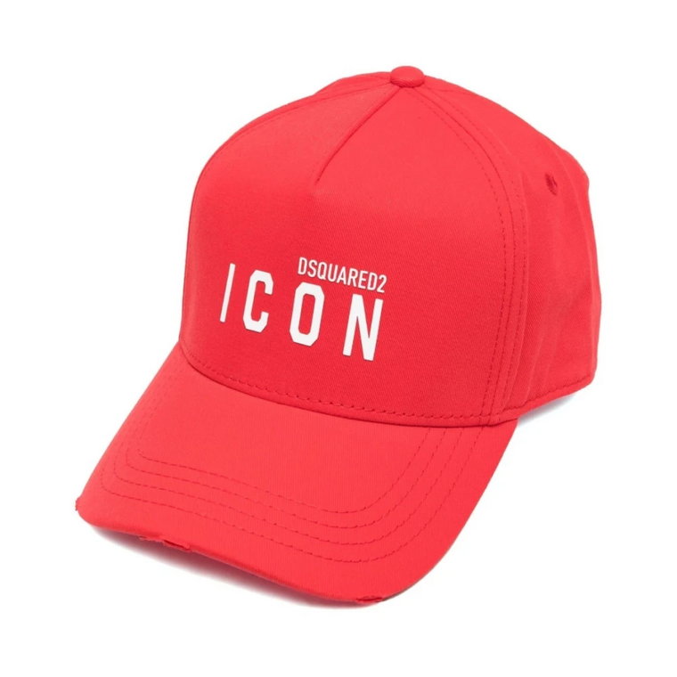 Czerwony Logo Baseball Cap Dsquared2