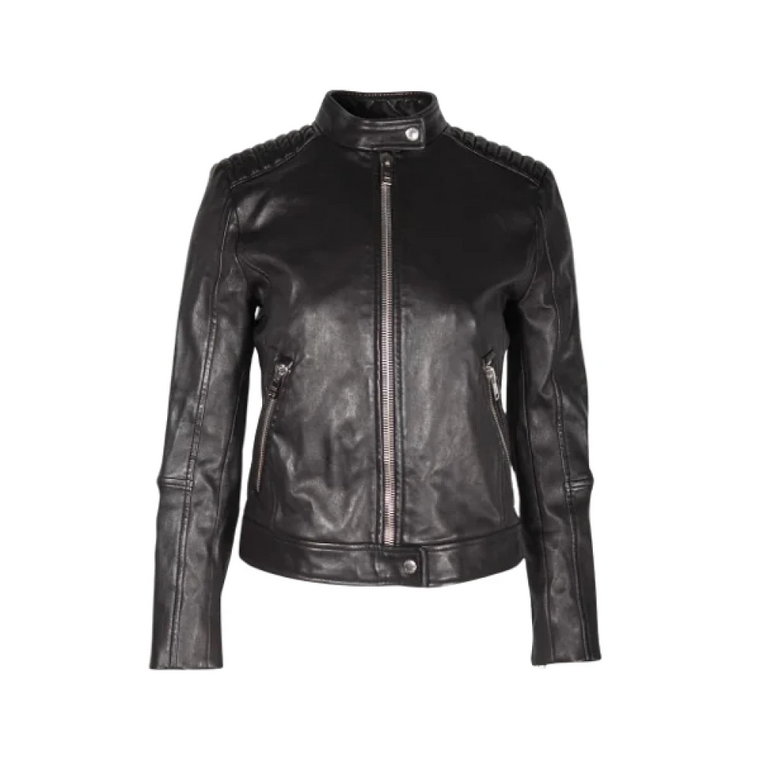 Pre-owned Leather outerwear Prada Vintage
