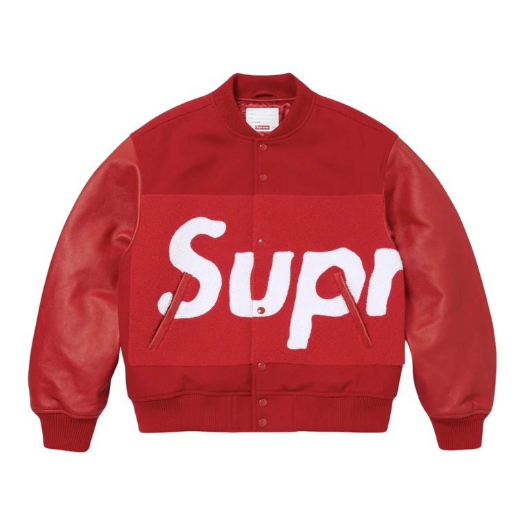 Chenille Varsity Jacket Red Limited Edition Supreme