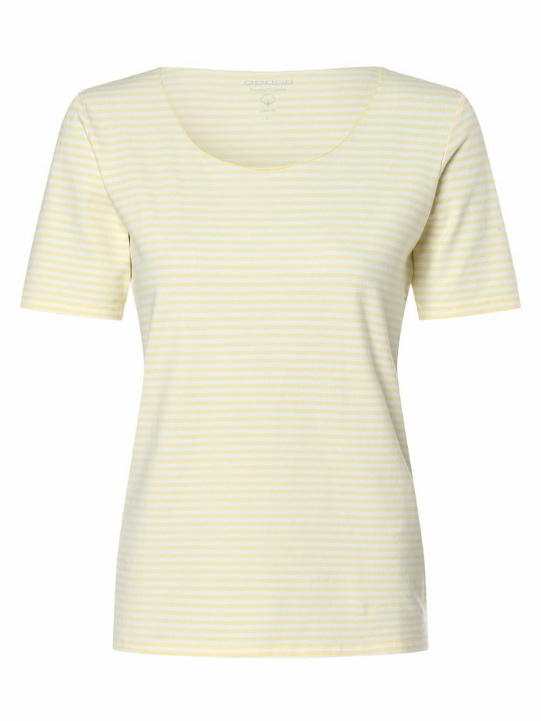 Apriori - T-shirt damski, żółty|biały