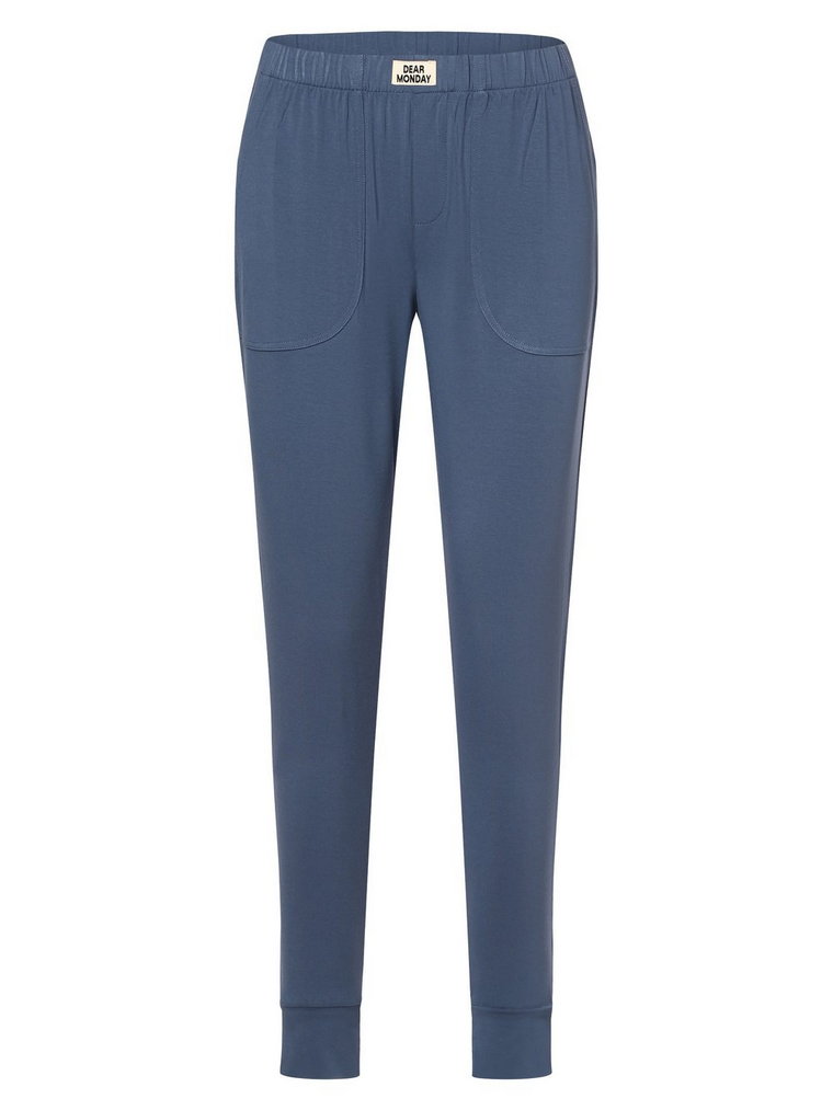 Marie Lund - Damskie spodnie od piżamy, niebieski