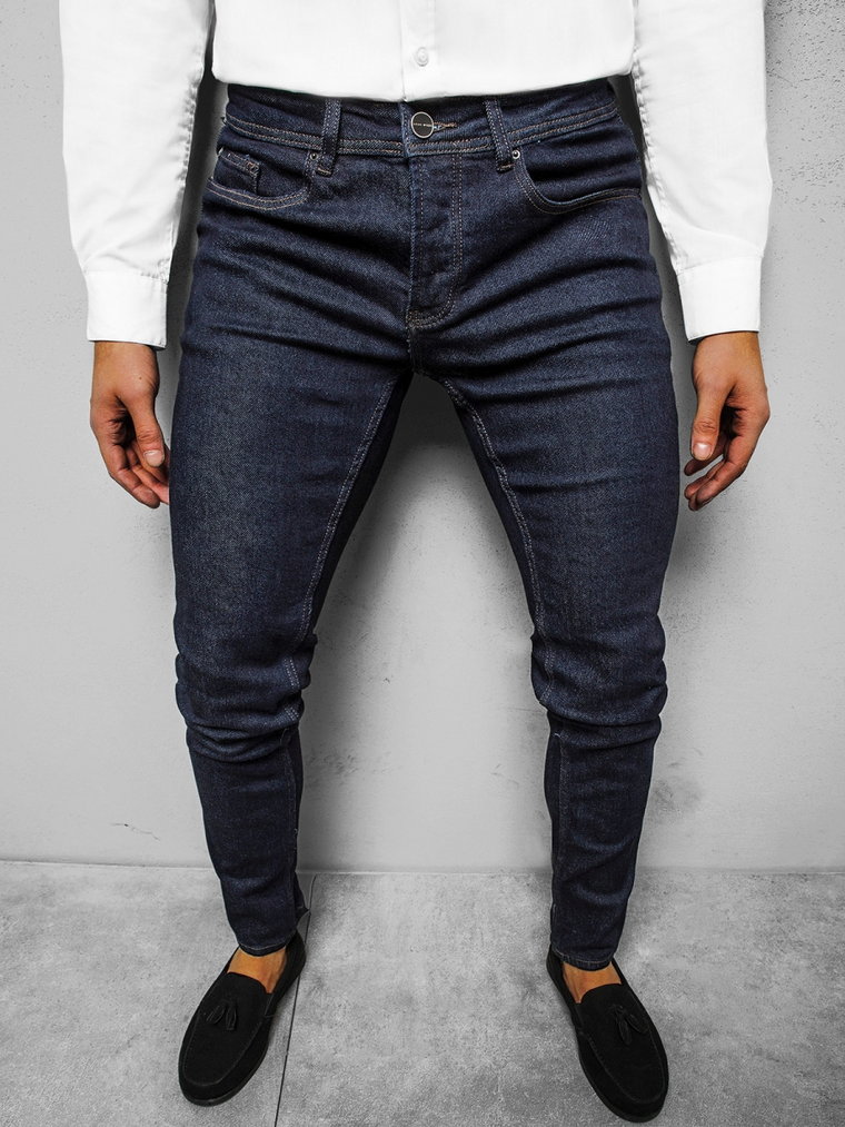 Spodnie jeansowe męskie granatowe OZONEE NB/MP0003BS