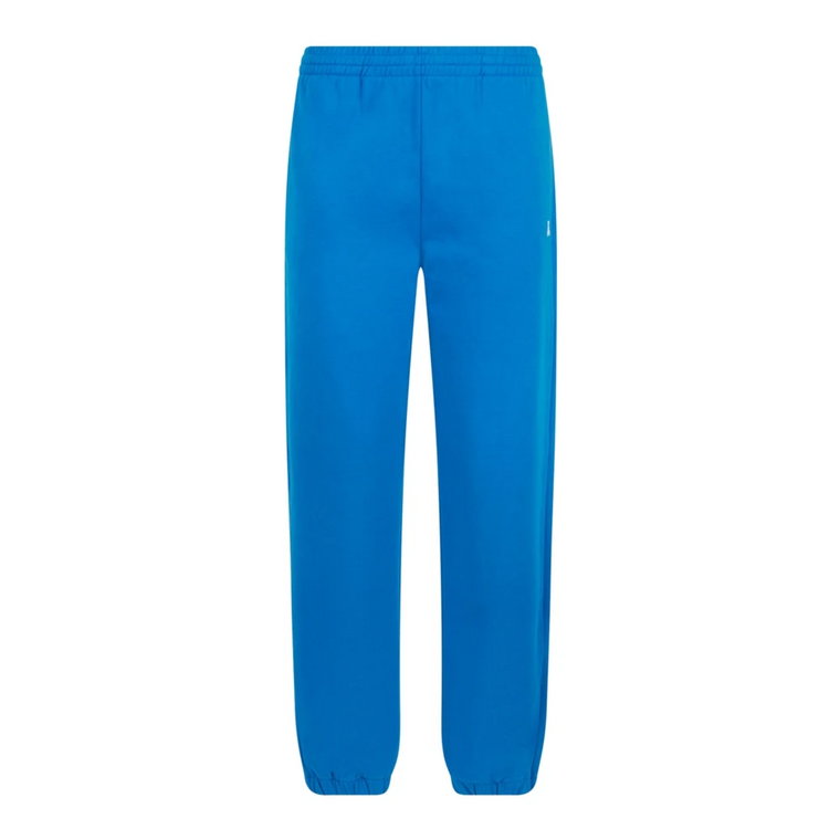 Niebieskie Spodnie Joggingowe z Regulowanym Pasem i Logo Patrizia Pepe